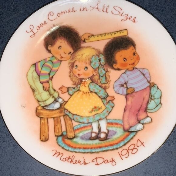 Set Of 5 Avon Mothers Day Collectible Plates By Joan Walsh Anglund 1981-1987 - Picture 3 of 14